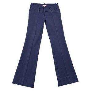 Lilly Pulitzer Jet Set Trousers Womens 0 Navy Bootcut Preppy
